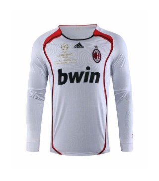 AC Milan Retro Long Sleeve Champions League Version Soccer Jerseys 2006-2007