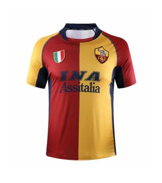 AS Roma Home Soccer Jerseys Mens Football Shirts Uniforms 2001-2002
