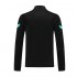 Inter Milan Black Green Soccer Jacket Men's Football Tracksuit Training 2021-2022