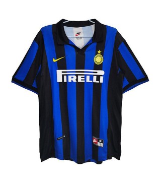 Inter Milan Home Retro Soccer Jerseys Men's Football Shirts Uniforms 1998-1999