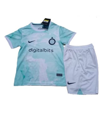 Inter Milan Away Kids Mini Kits Soccer Jersey Youth Football Shirts Child Uniforms 2022-2023