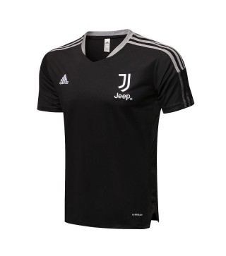 Maillot d'entraînement de football Juventus noir pour hommes, uniforme de football 2021-2022