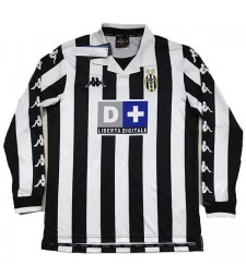 Juventus Home Long Sleeves Retro Soccer Jersey Mens Shirt 1999-2000