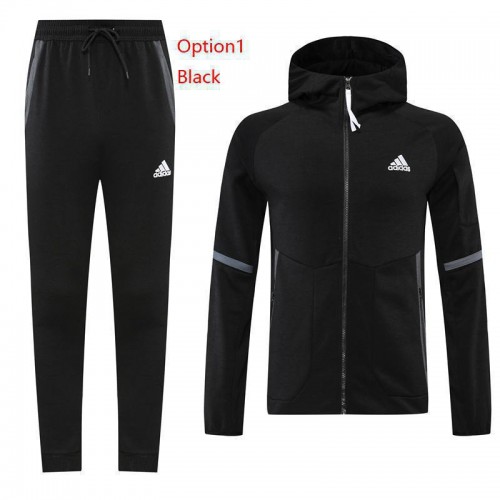 Adidass Soccer Hoodie Jacket Kits Men Football Tracksuit Set 2022-2023