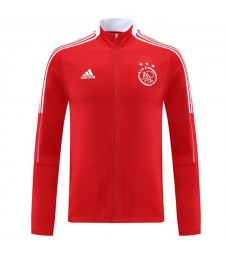 Ajax Red Soccer Jacket Survêtement de football pour homme Entraînement 2021-2022