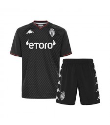 AS Monaco Kits pour enfants Maillot de football Maillots de football pour jeunes Uniformes pour enfants Extérieur 2022-2023