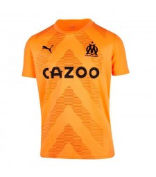 Olympique de Marseille Goalkeeper Orange Football Shirt OM Men's Soccer Jersey 2022-2023