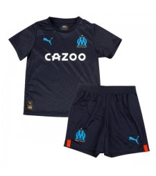 Olympique de Marseille Kids Kit Soccer Jersey Youth Football Shirts Enfants Uniforme Extérieur 2022-2023