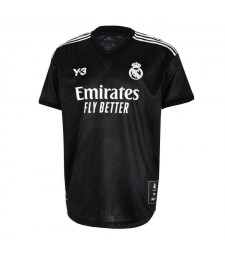 Maillot de football noir du 120e anniversaire du Real Madrid Y3 Uniformes de maillot de football pour hommes 2022-2023