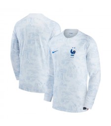 Maillot de Football France Extérieur Manches Longues Vêtements de Football Uniformes Coupe du Monde Qatar 2022