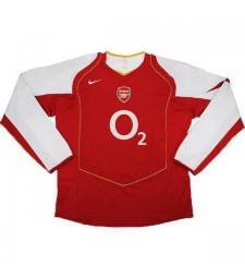 Arsenal Accueil Maillot Rétro Hommes Premier Soccer Sportswear Football Manches Longues 2004-2005