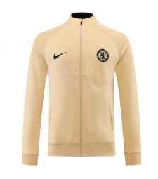 Ensemble de survêtement de football jaune Chelsea Soccer Jacket pour homme 2022-2023