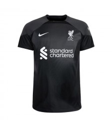 Liverpool Goalkeeper Black Soccer Jersey Men's Football Shirt 2022-2023