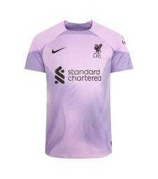 Maillot de football Liverpool Soccer Jersey Gardien de but violet pour homme 2022-2023