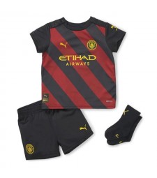 Manchester City Away Soccer Jersey Kids Kit Youth Football Uniforms 2022-2023