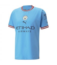 Maillots de football à domicile de Manchester City Uniformes de maillots de football pour hommes 2022-2023