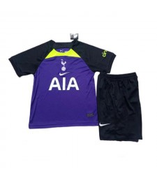 Maillots de football Tottenham Hotspur Kit pour enfants Maillots de football Uniformes pour enfants à l'extérieur 2022-2023